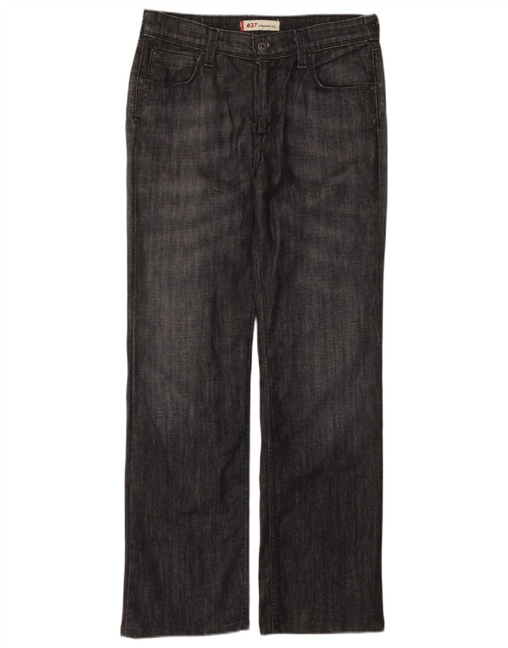 Vaqueros Levi's Mujer 627 Rectos W30 L29 Algodón Gris