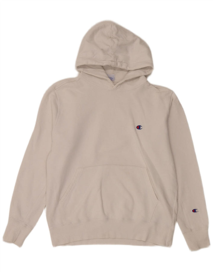 Champion Sudadera Con Capucha Para Hombre Jersey Grande Blanco