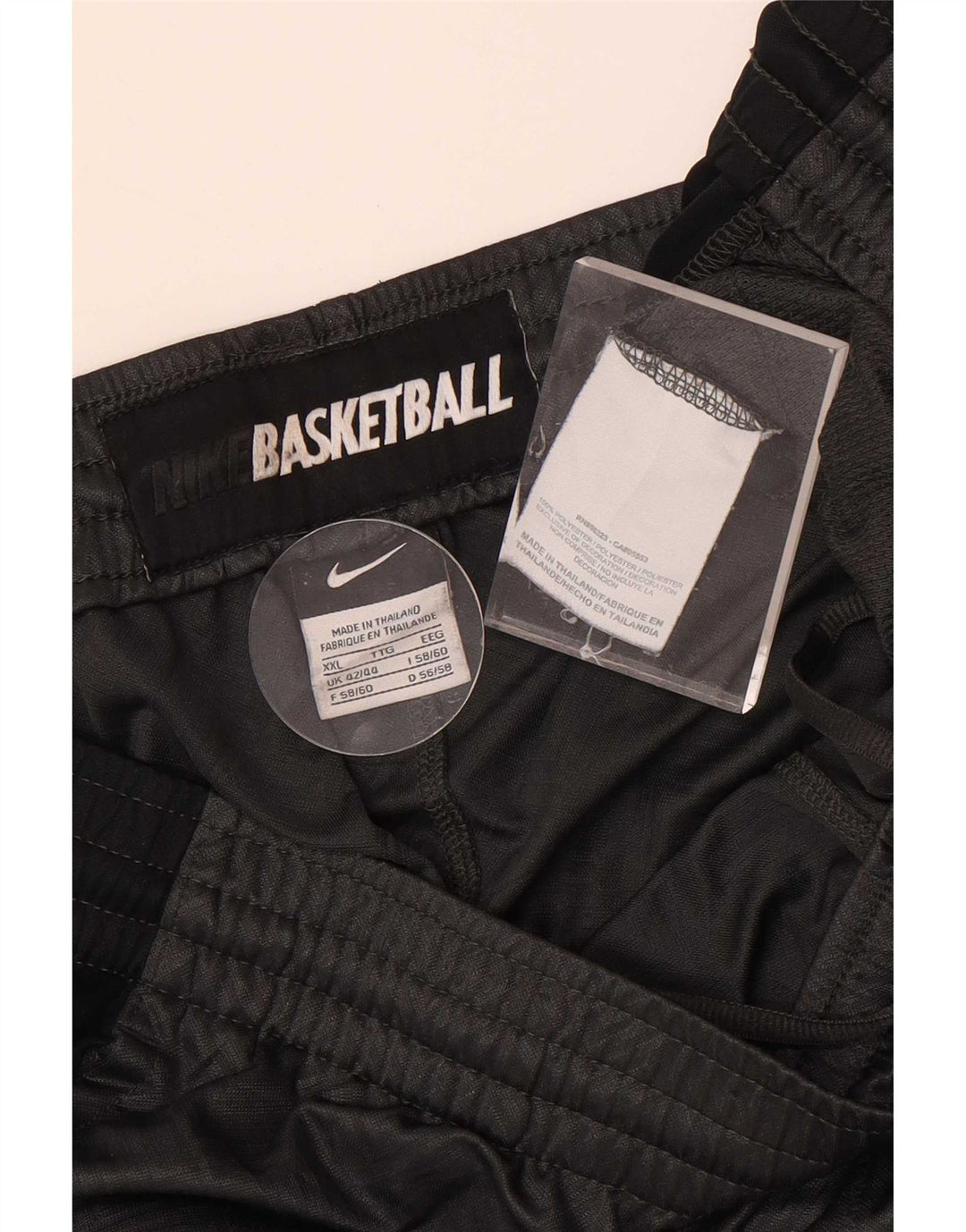 Nike - Pantalones cortos deportivos para hombre, talla 2XL, color gris, poliéster