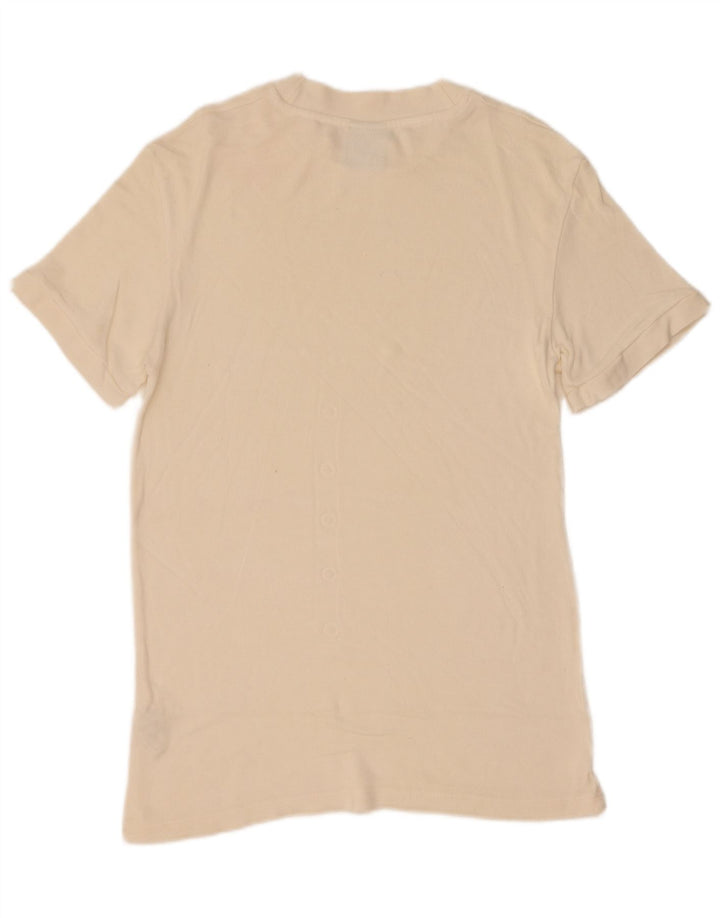 Zara Hombre Camiseta Top Medium Off White