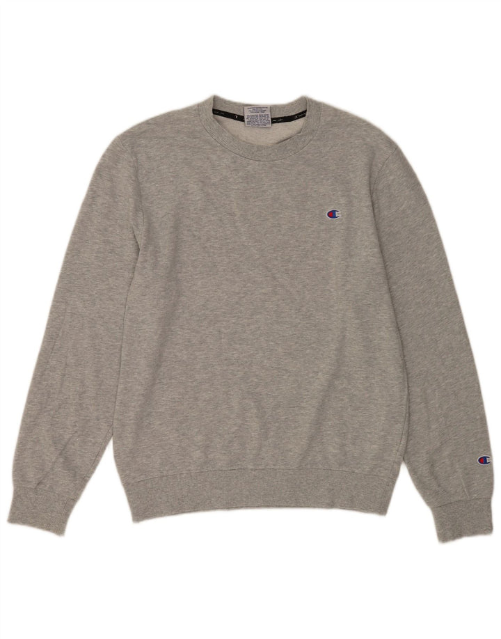 Champion Sudadera Jumper Gris Medio De Algodón Moteado