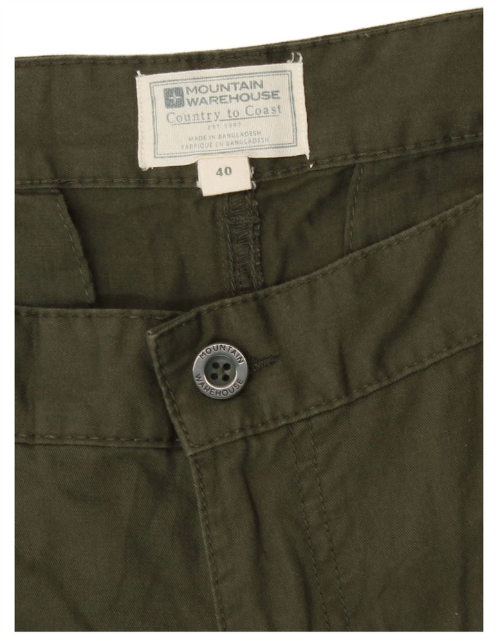 Pantalones cortos tipo cargo para hombre Mountain Warehouse W40 XL Algodón caqui