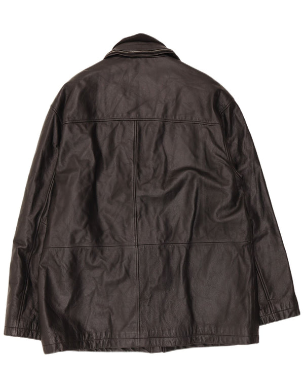Kartel Chaqueta de cuero para hombre UK 42 XL Negro