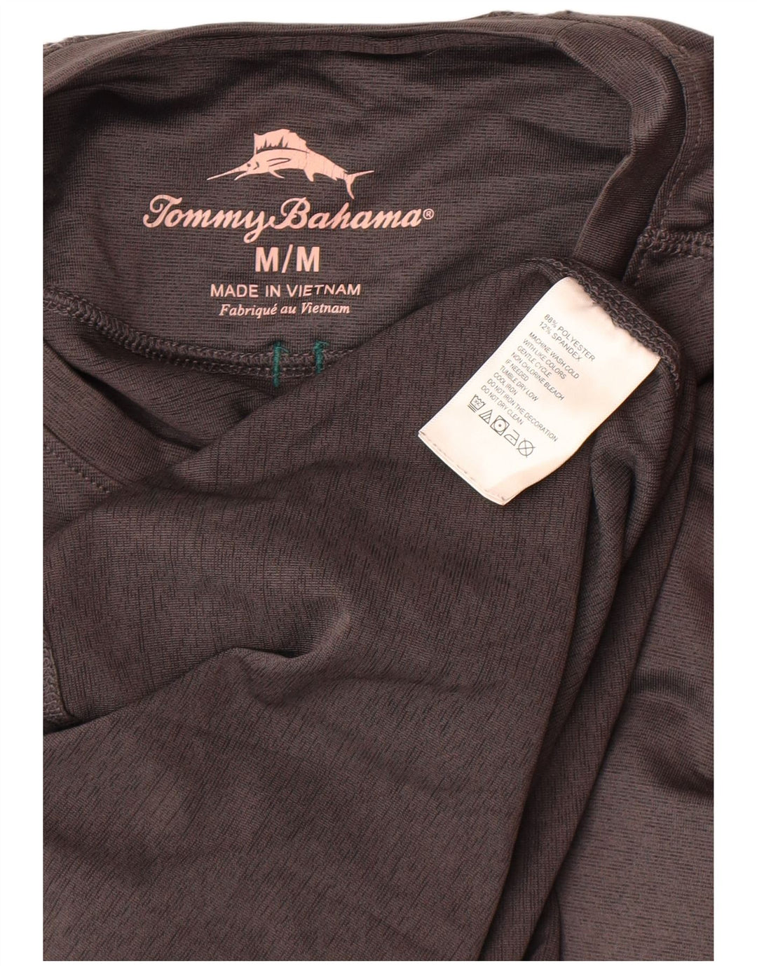 Tommy Bahama Hombre Top Manga Larga Poliéster Gris Medio