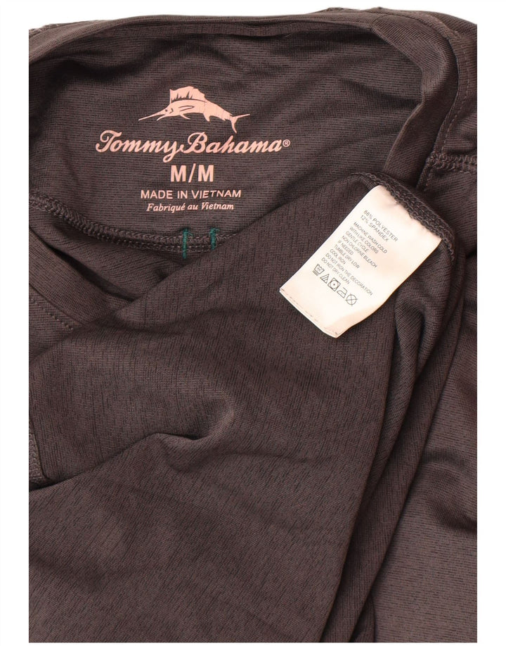Tommy Bahama Hombre Top Manga Larga Poliéster Gris Medio