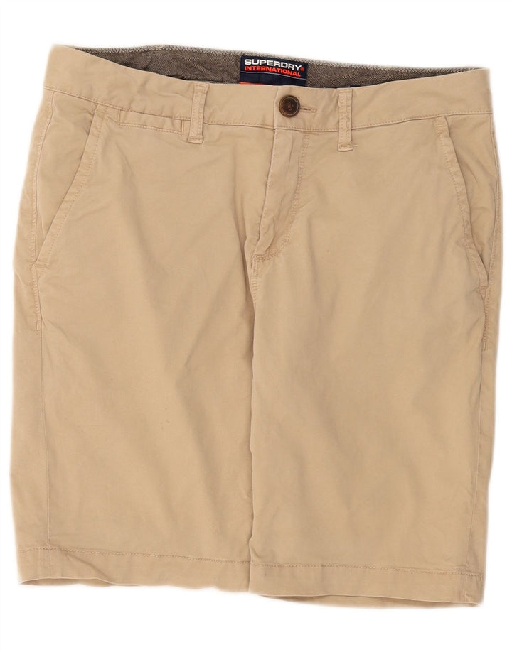 Superdry Pantalones cortos chinos para hombre W32 Algodón beige medio