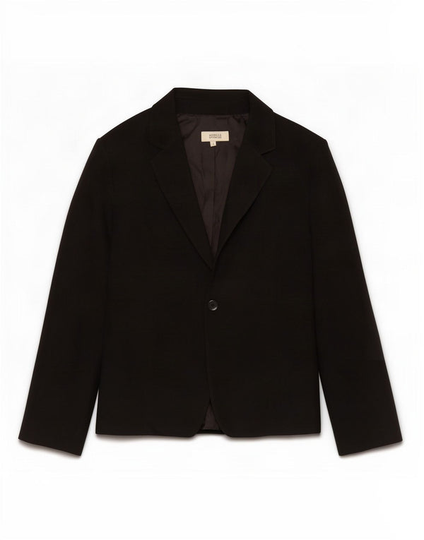 Marks & Spencer Chaqueta tipo blazer con 1 botón para mujer UK 40 Mediano Poliéster negro