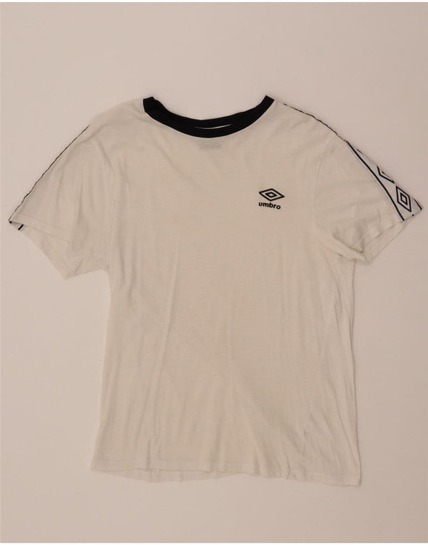 UMBRO Camiseta gráfica para mujer Top UK 46 Large White Cotton