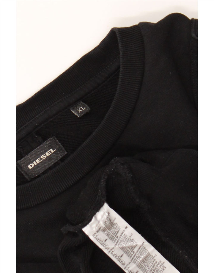 Diesel Hombre Sudadera Jumper XL Negro Algodón