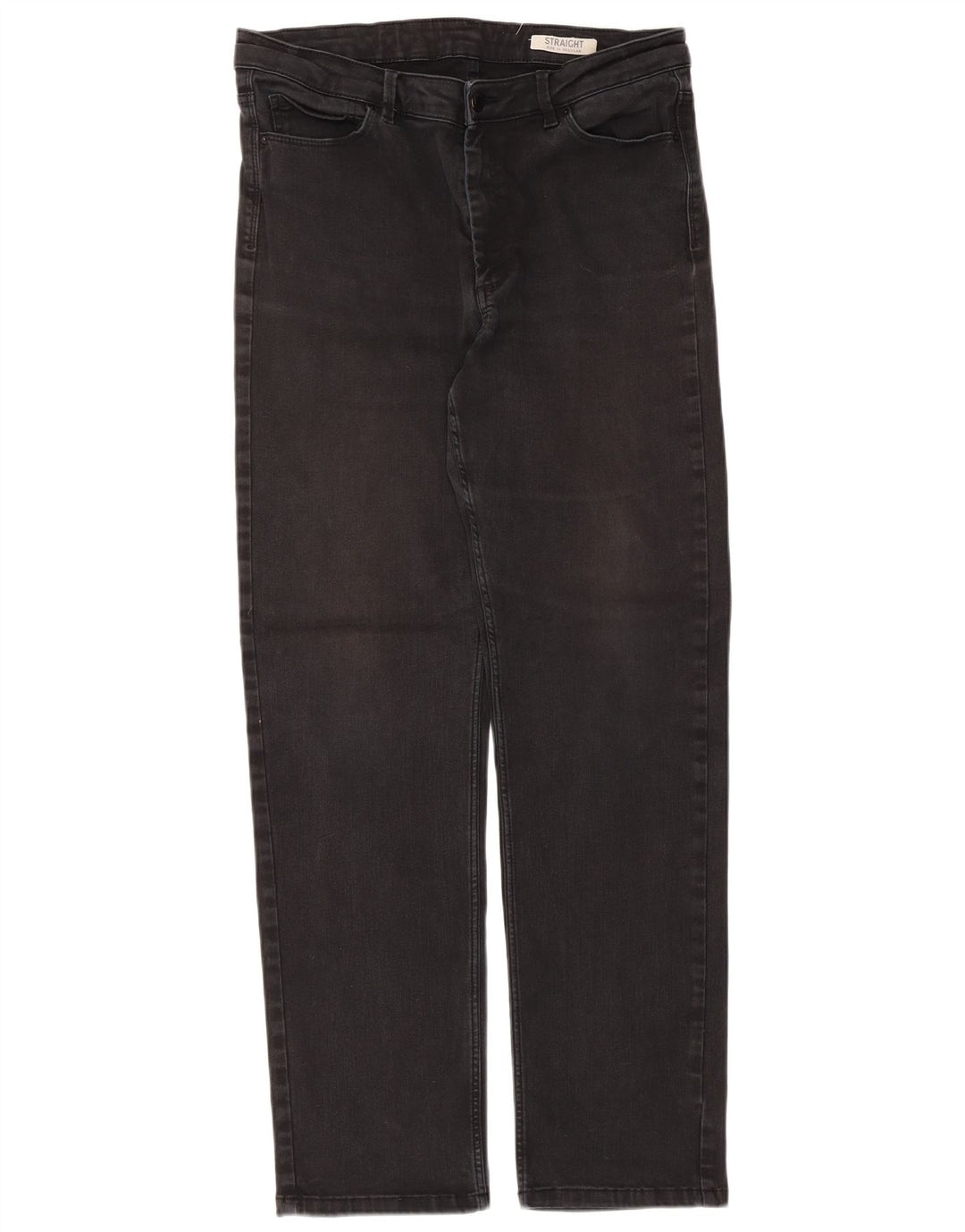 Marks & Spencer Vaqueros rectos regulares para mujer UK 46 Large W32 L30 Negro