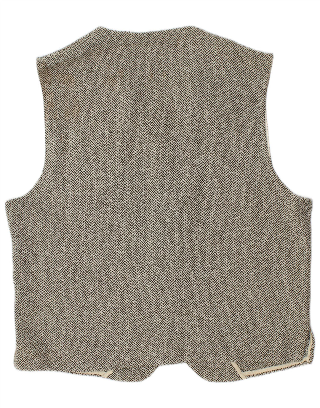 Ted Baker Chaleco de ajuste regular para hombre talla 4 grande gris en espiga