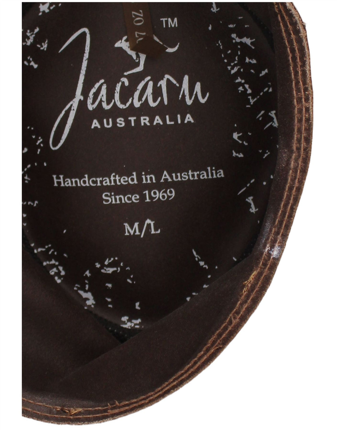 Jacaru Australia Sombrero de vaquero de ante para hombre mediano/grande marrón occidental
