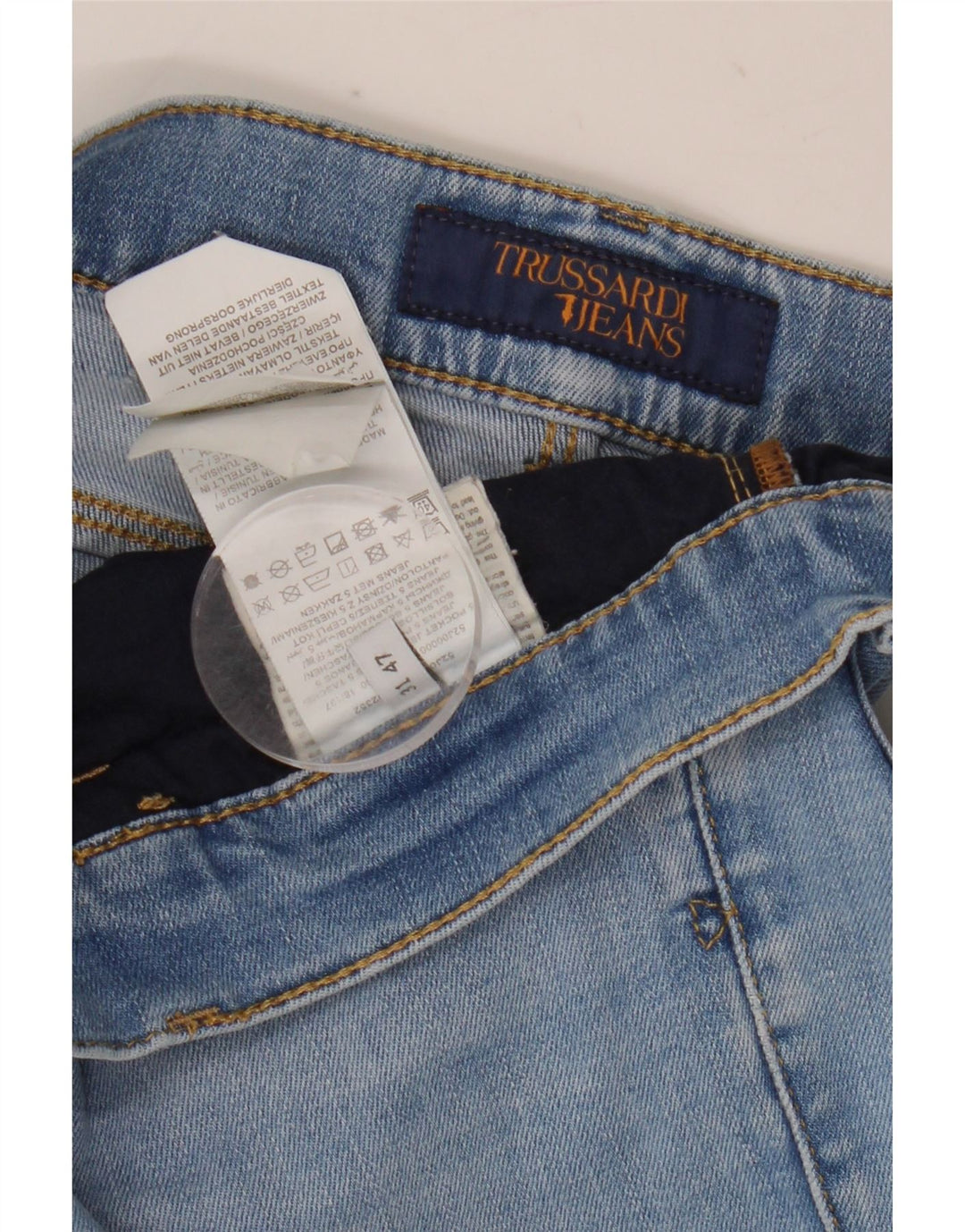 Vaqueros Trussardi Mujer Slim W31 L32 Poliéster Azul