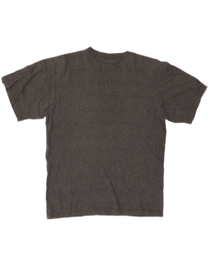 Asics - Camiseta para hombre, talla grande, algodón gris