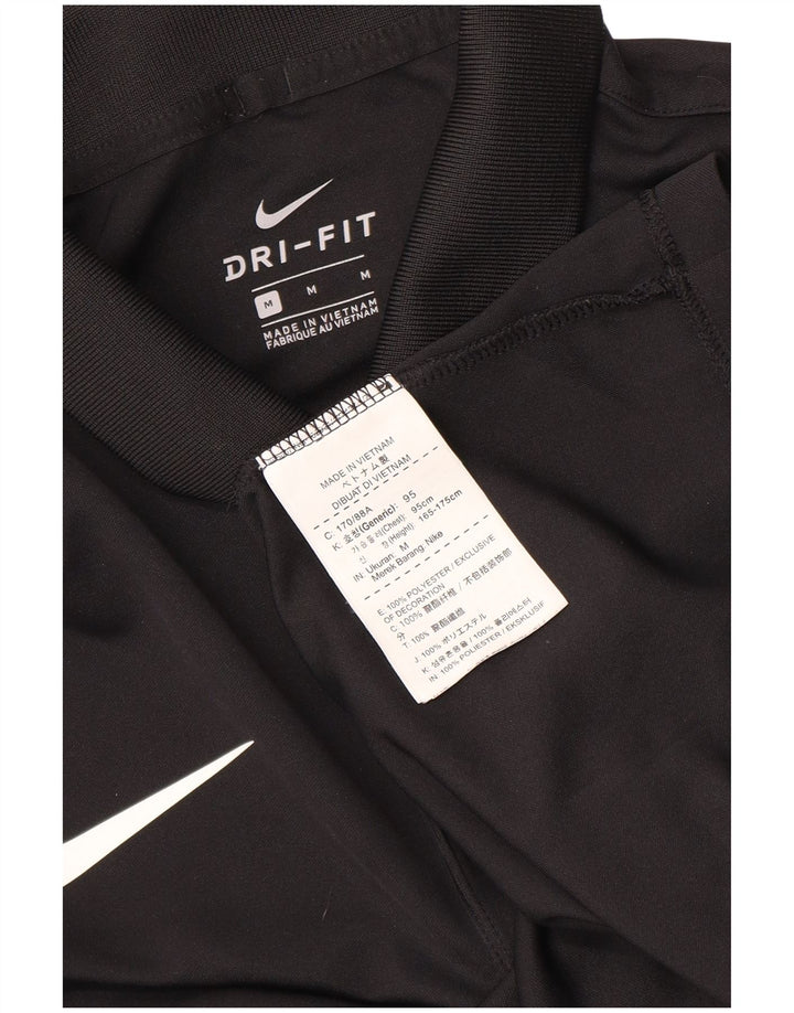 Nike Polo gráfico para hombre Poliéster negro mediano