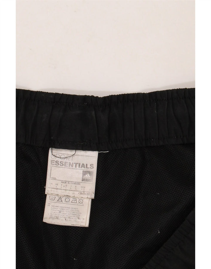ADIDAS Pantalones cortos deportivos Climalite para hombre Poliéster negro grande