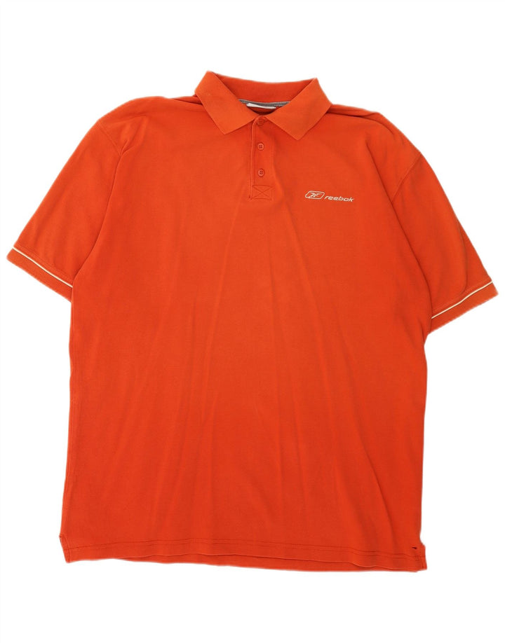 REEBOK Polo Hombre XL Naranja Algodón