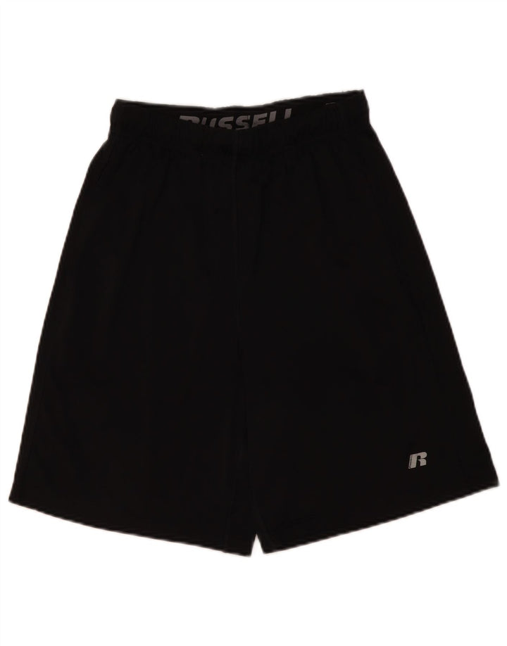 RUSSELL ATHLETIC Pantalones cortos deportivos Dri-Power para hombre, poliéster negro pequeño
