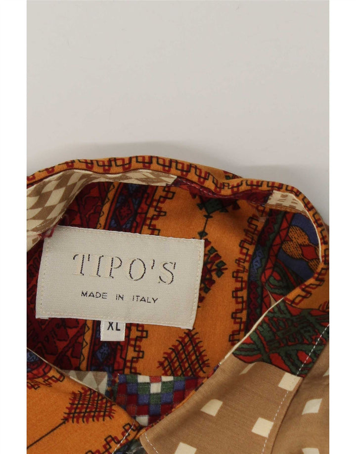 Tipo' S Camisa de manga corta para hombre XL Patchwork multicolor