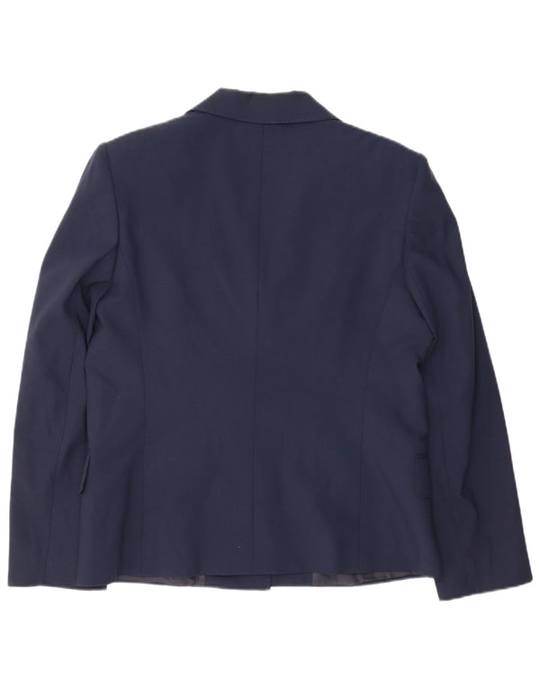 Gianfranco Ferre Chaqueta Blazer de 3 Botones para Mujer UK 44 Grande Azul Marino
