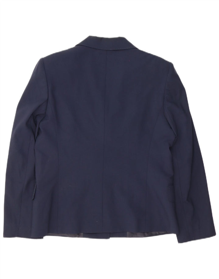 Gianfranco Ferre Chaqueta Blazer de 3 Botones para Mujer UK 44 Grande Azul Marino