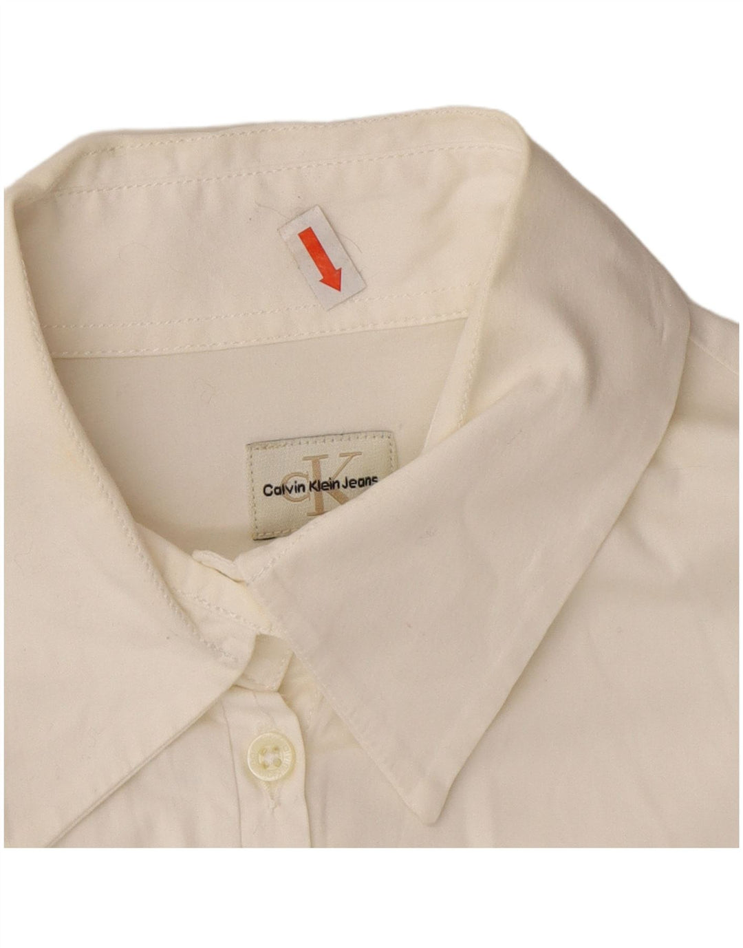 Camisa Calvin Klein para mujer Reino Unido 12 Algodón blanco mediano