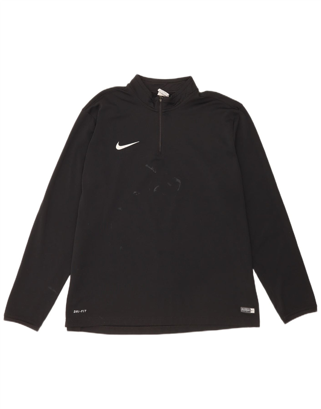 Nike Dri Fit - Chándal con cremallera y cuello para hombre, talla 2XL, poliéster negro