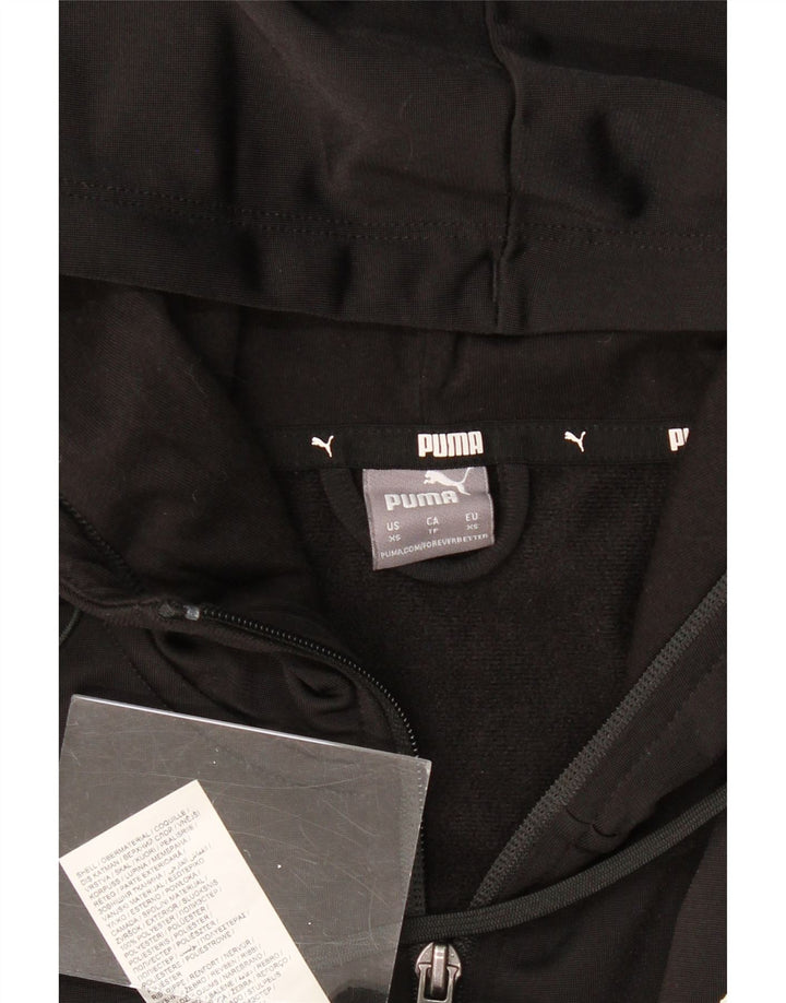 PUMA Sudadera con capucha y cremallera para hombre XS Poliéster negro