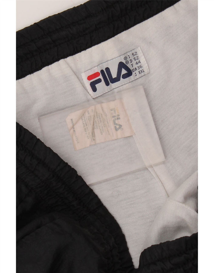 Fila Pantalón De Chándal Para Hombre IT 52 Large Poliamida Negra