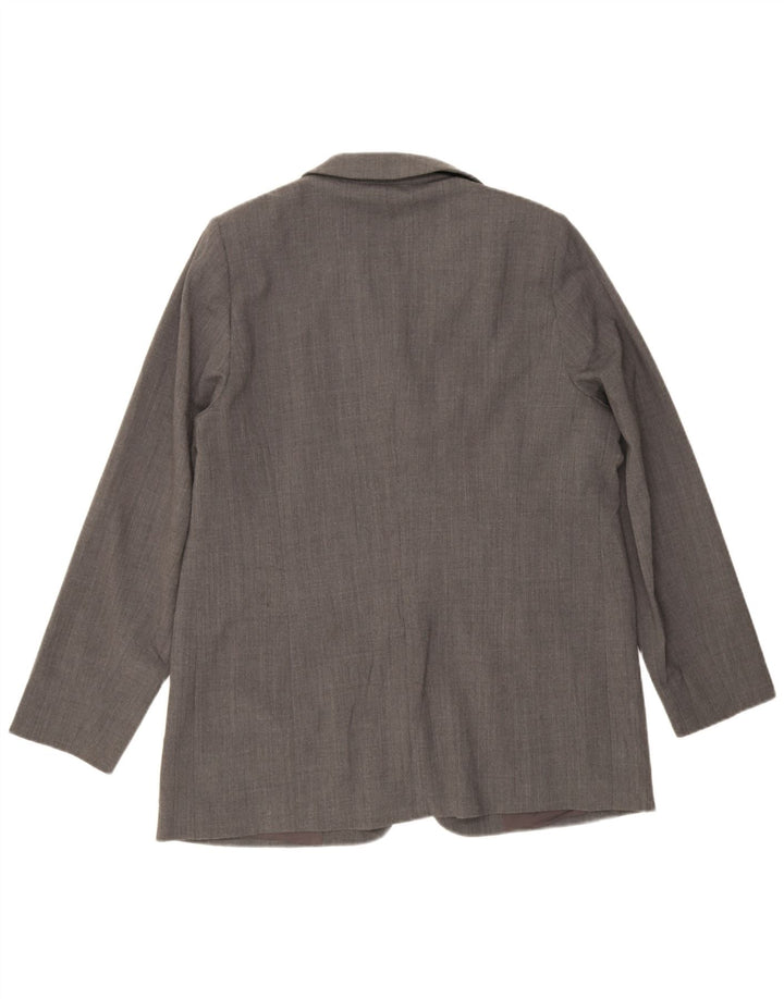Marina Rinaldi Chaqueta Blazer De 3 Botones Para Mujer Talla 25 Poliéster Gris Grande