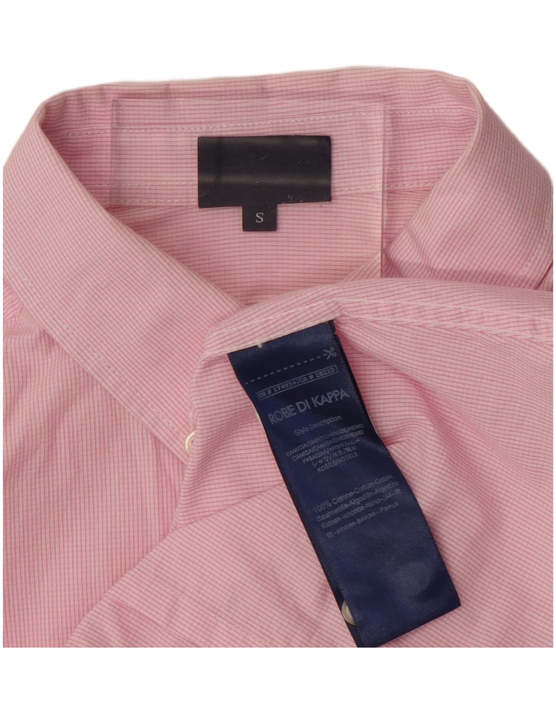 KAPPA Camisa para mujer UK 10 Small Pink Check Cotton