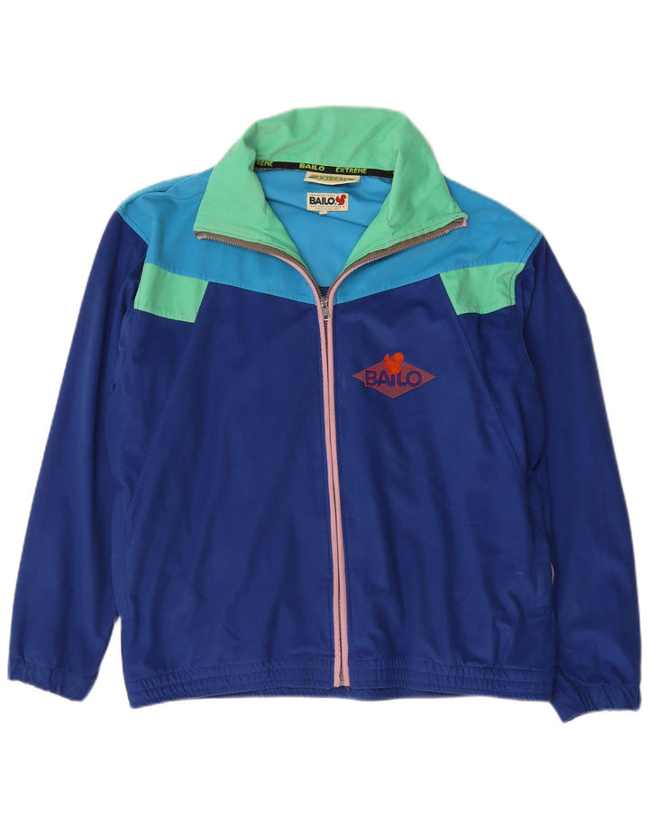 Bailo Chaqueta de chándal para hombre IT 54 XL Poliéster con bloques de color azul