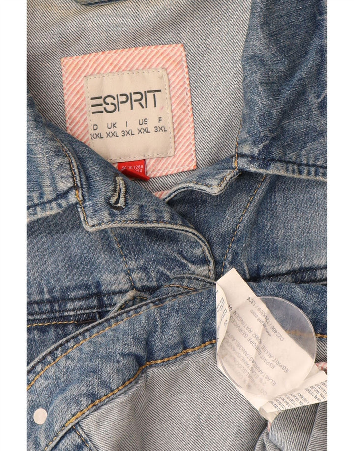 ESPRIT Chaqueta vaquera para mujer UK 20 2XL Algodón azul