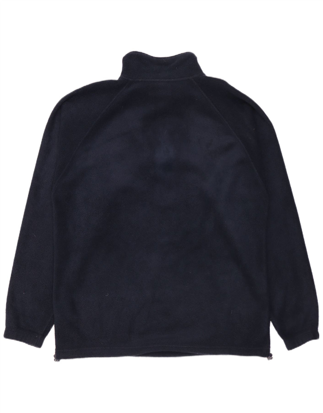 Kappa - Jersey de forro polar con cuello y cremallera para hombre, tamaño grande, poliéster azul marino