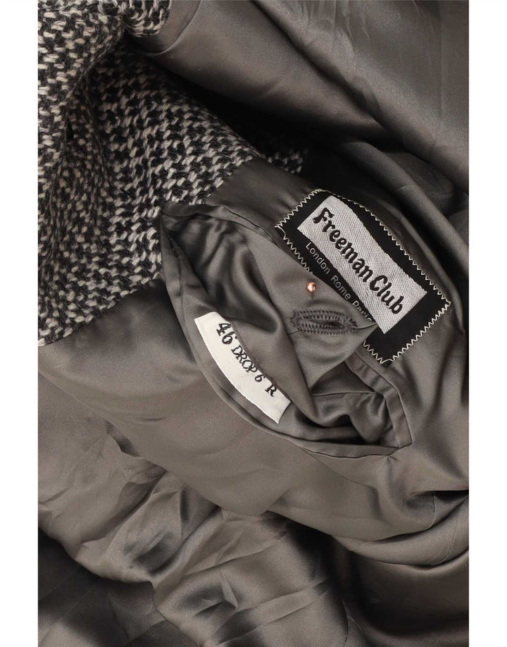 Freeman Abrigo para hombre IT 46 Pequeño gris moteado