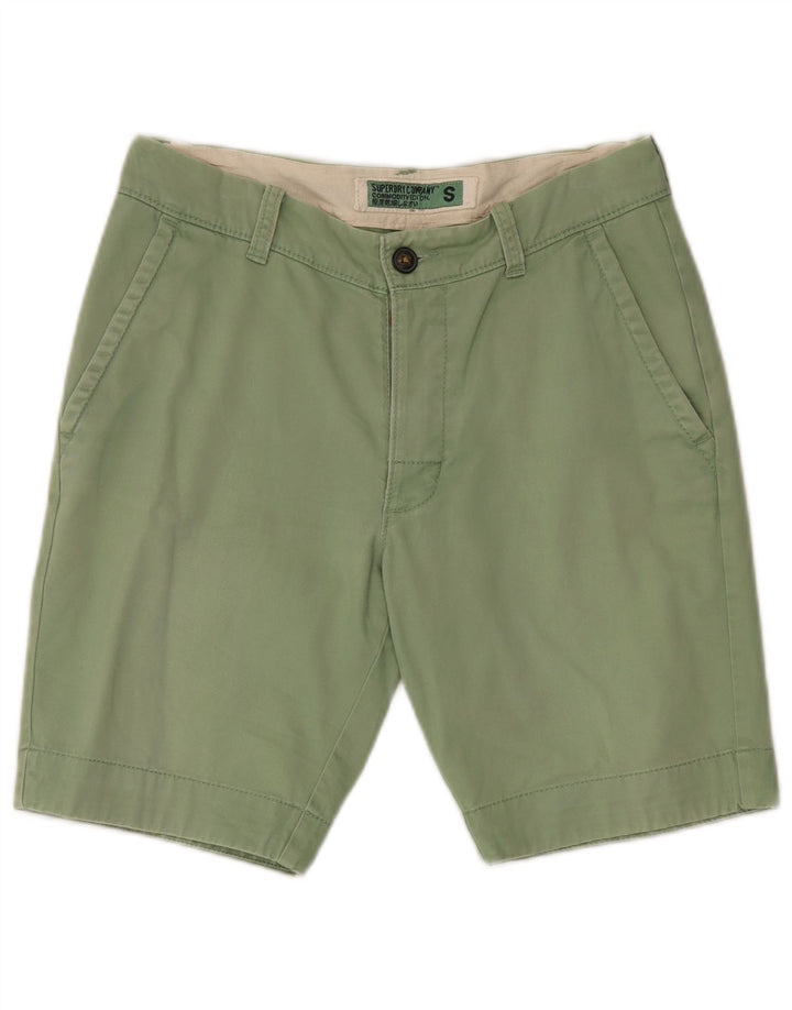 SUPERDRY Pantalones cortos chinos para hombre Small W32 Algodón verde