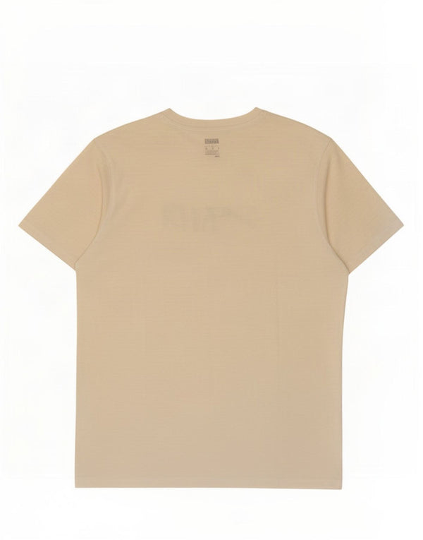Puma Camiseta gráfica para hombre Top mediano de algodón blanco roto