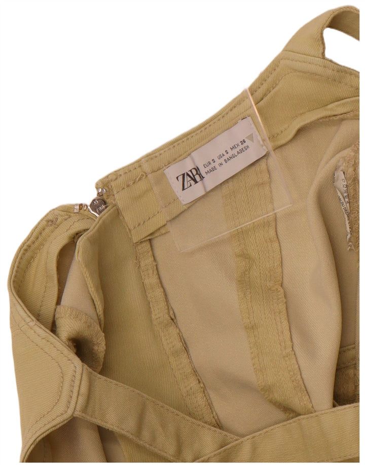 Zara Mujer Corset Top Reino Unido 8 Pequeño Verde