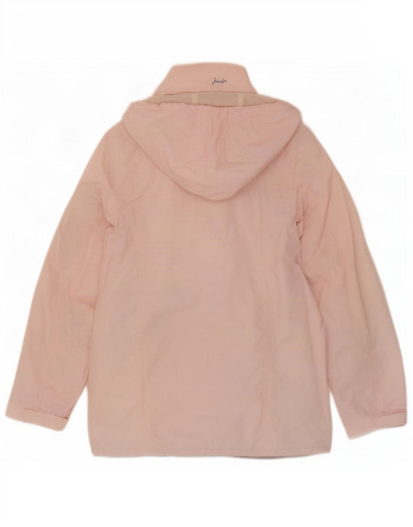 Chaqueta impermeable extragrande con capucha para mujer Joules UK 8 Small Pink