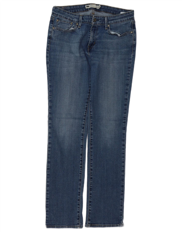 LEVI'S Jeans rectos con curva ligera para mujer US 10 Large W32 L32 Azul