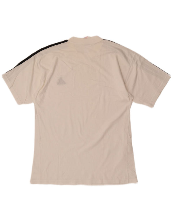 Adidas Camiseta Hombre Top UK 38/40 Medium Blanco Algodón