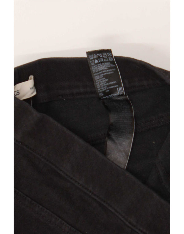 Marks & Spencer Jeans Jegging para Mujer UK 12 Medium W28 L28 Algodón Negro