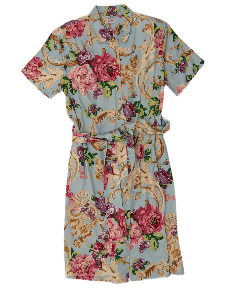 Vestido camisero Elle IT 44 Azul medio floral