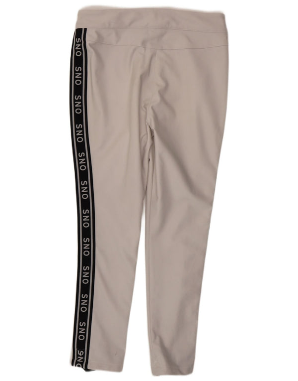 Topshop Pantalones de esquí gráficos para mujer UK 44 Large Beige Poliamida