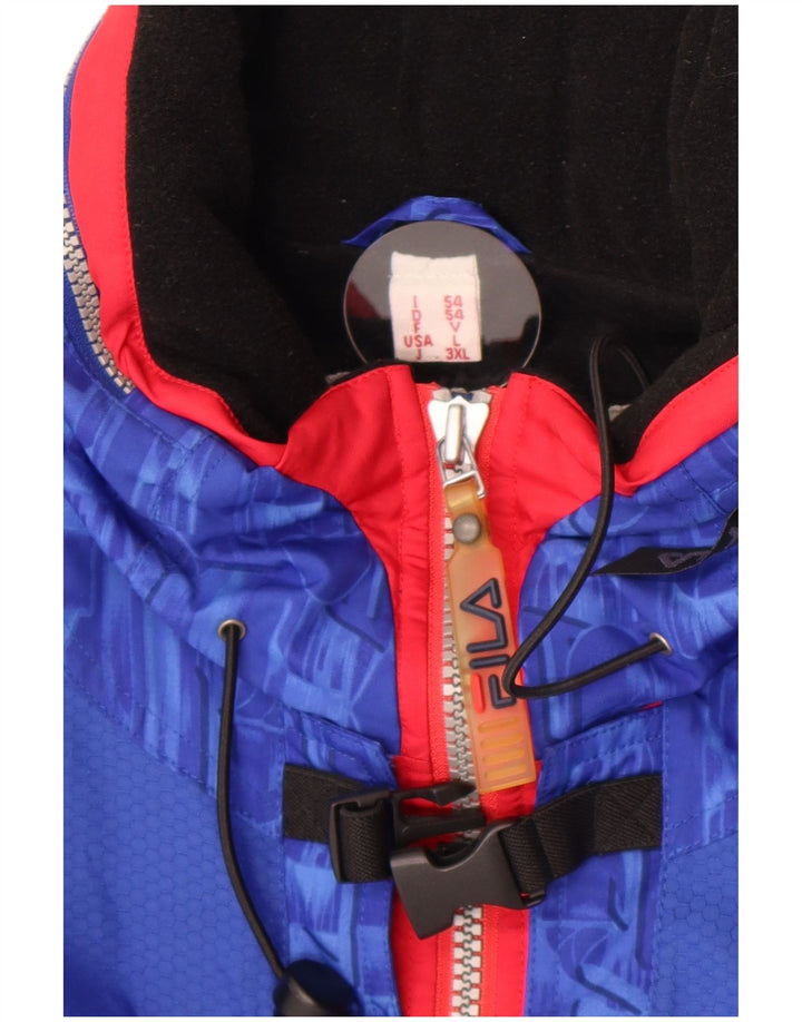Fila Chaqueta de esquí para mujer IT 54 3XL Azul Geométrico