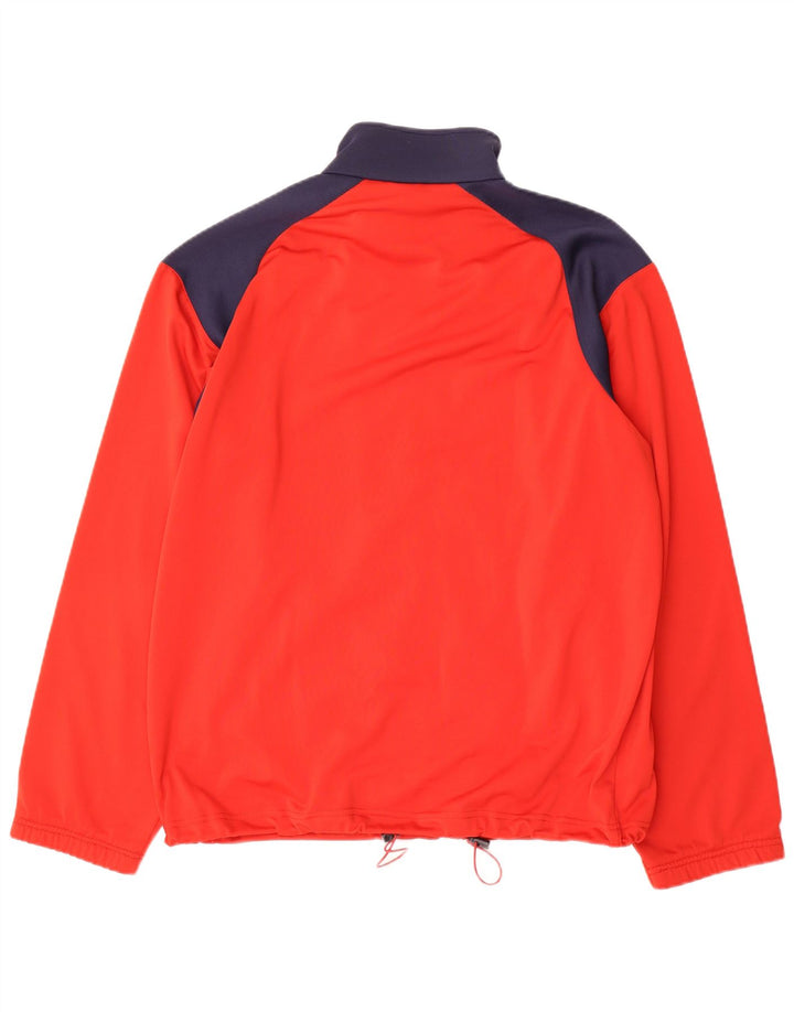 Fila Hombre Chándal Top Chaqueta Poliéster Color Block Rojo Medio