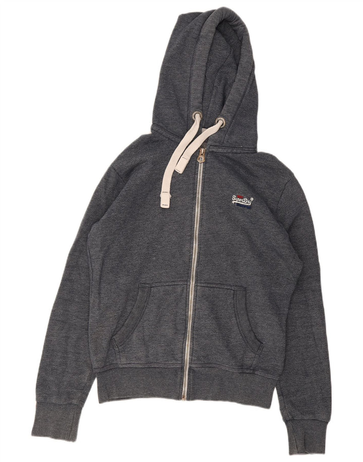 Superdry Hombre Sudadera Con Capucha Y Cremallera De Algodón Gris Medio