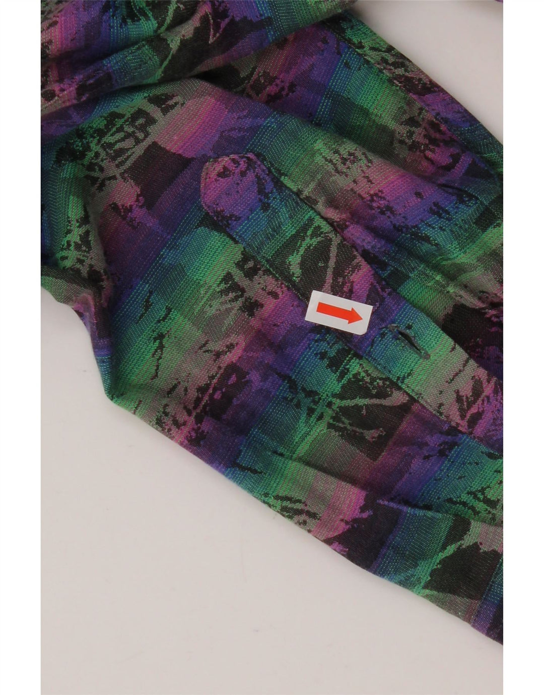 EMOZIONI Camisa con estampado abstracto para hombre, talla grande, algodón multicolor