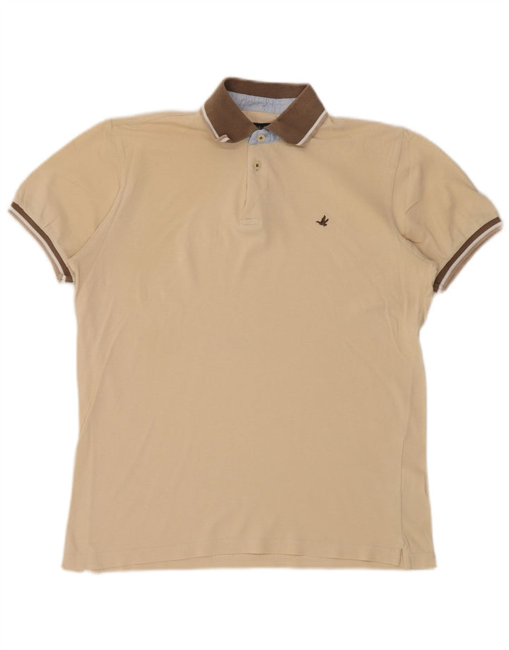 Brooksfield Polo Slim Fit para Hombre IT 48 Beige Medio