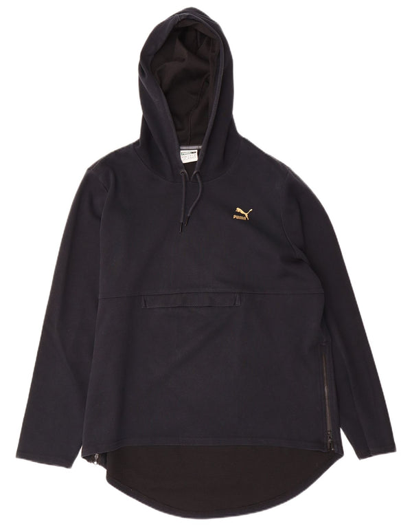 Puma - Sudadera con capucha para mujer, talla grande, poliéster negro